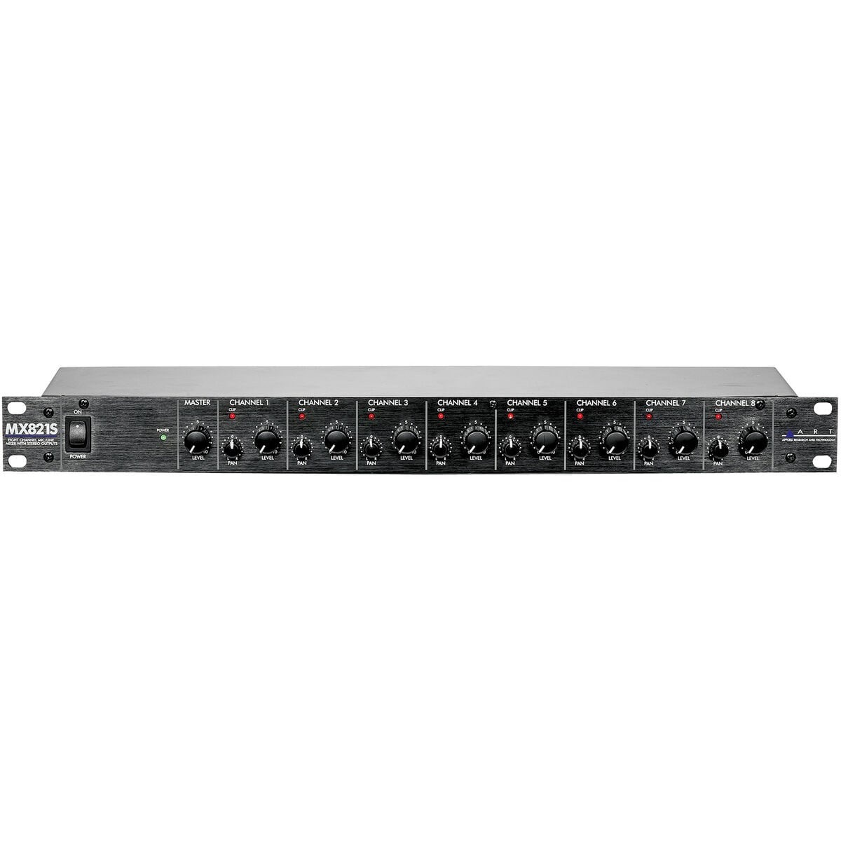 Photos - Mixing Desk ART MX821S 8-Channel Rack Mount Mic / Line Mixer 